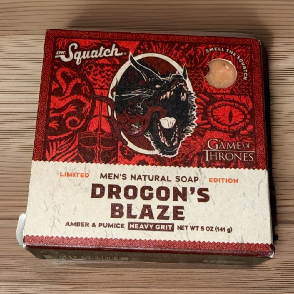 Dr.‎ Squatch Limited Edition Drogon’s Blaze Men Natural Soap 5oz Game Of Thrones